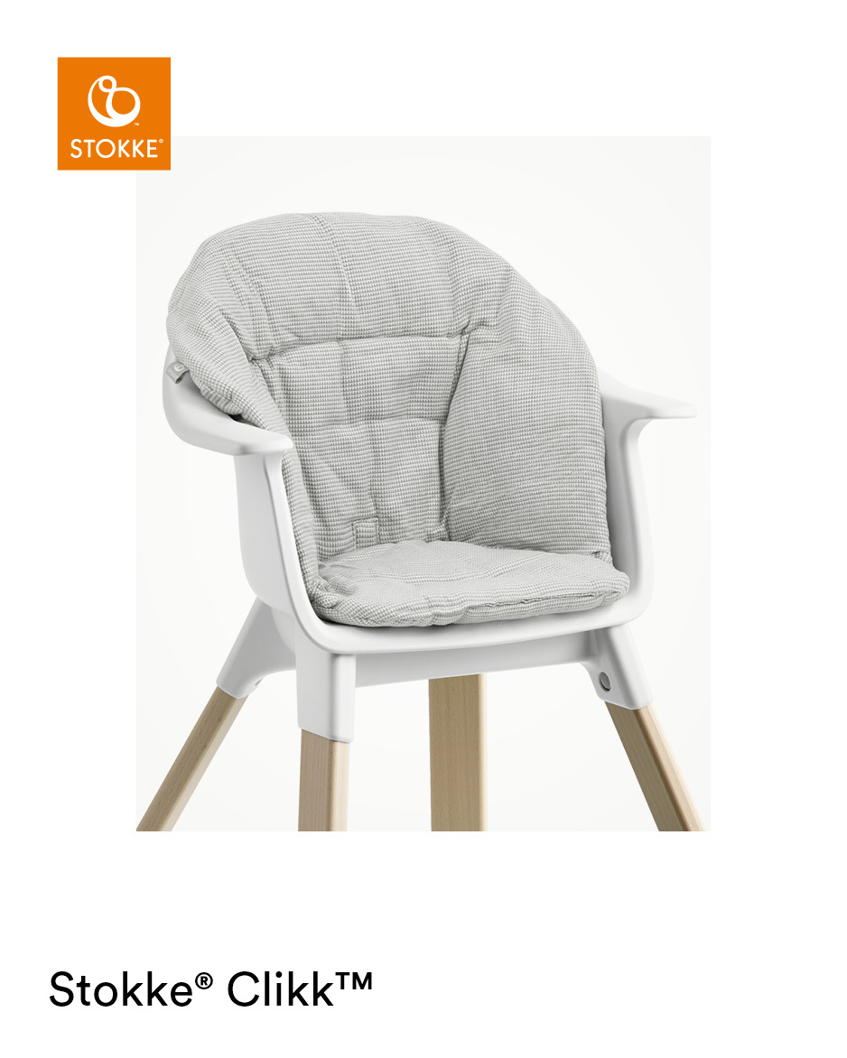 Coussin chaise haute Stokke Clikk Nordic Grey – Image 3