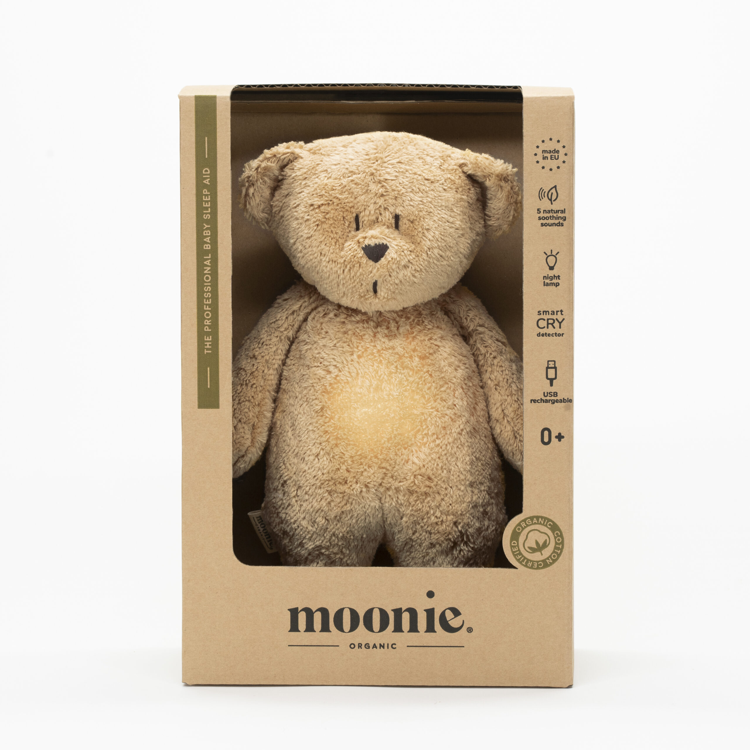 Veilleuse musicale Moonie The Humming Bear Cappuccino 2.0