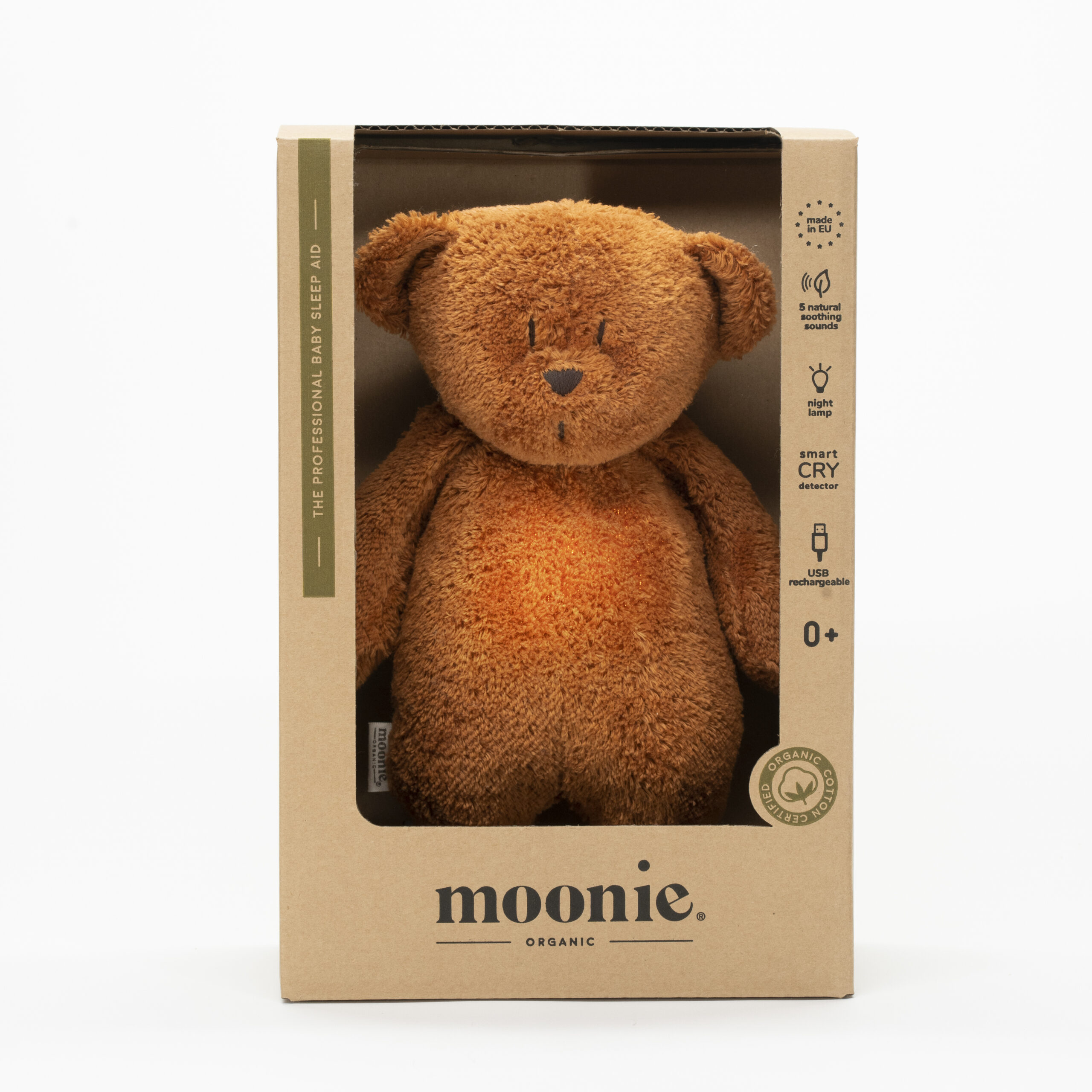 Veilleuse musicale Moonie The Humming Bear Caramel 2.0