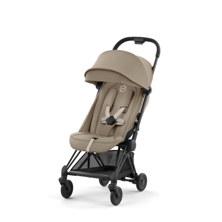 Poussette-Cybex-COYA-Matt-Black-Cosy-Beige