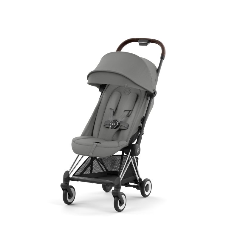 Poussette-Cybex-Coya-Chrome-Dark-Brown-Mirage-Grey-