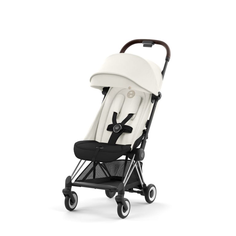 Poussette-Cybex-Coya-Chrome-Dark-Brown-Off-White