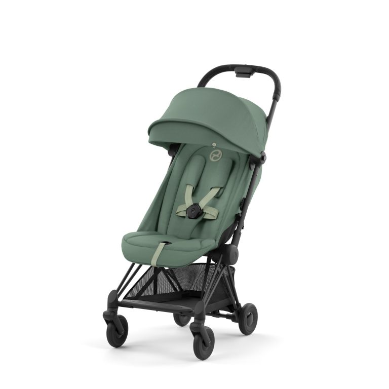 Poussette-Cybex-Coya-Matt-Black-Leaf-Green