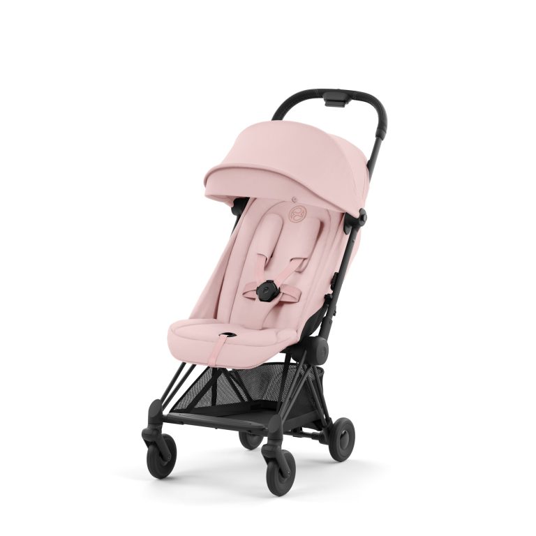 Poussette-Cybex-Coya-Matt-Black-Peach-Pink