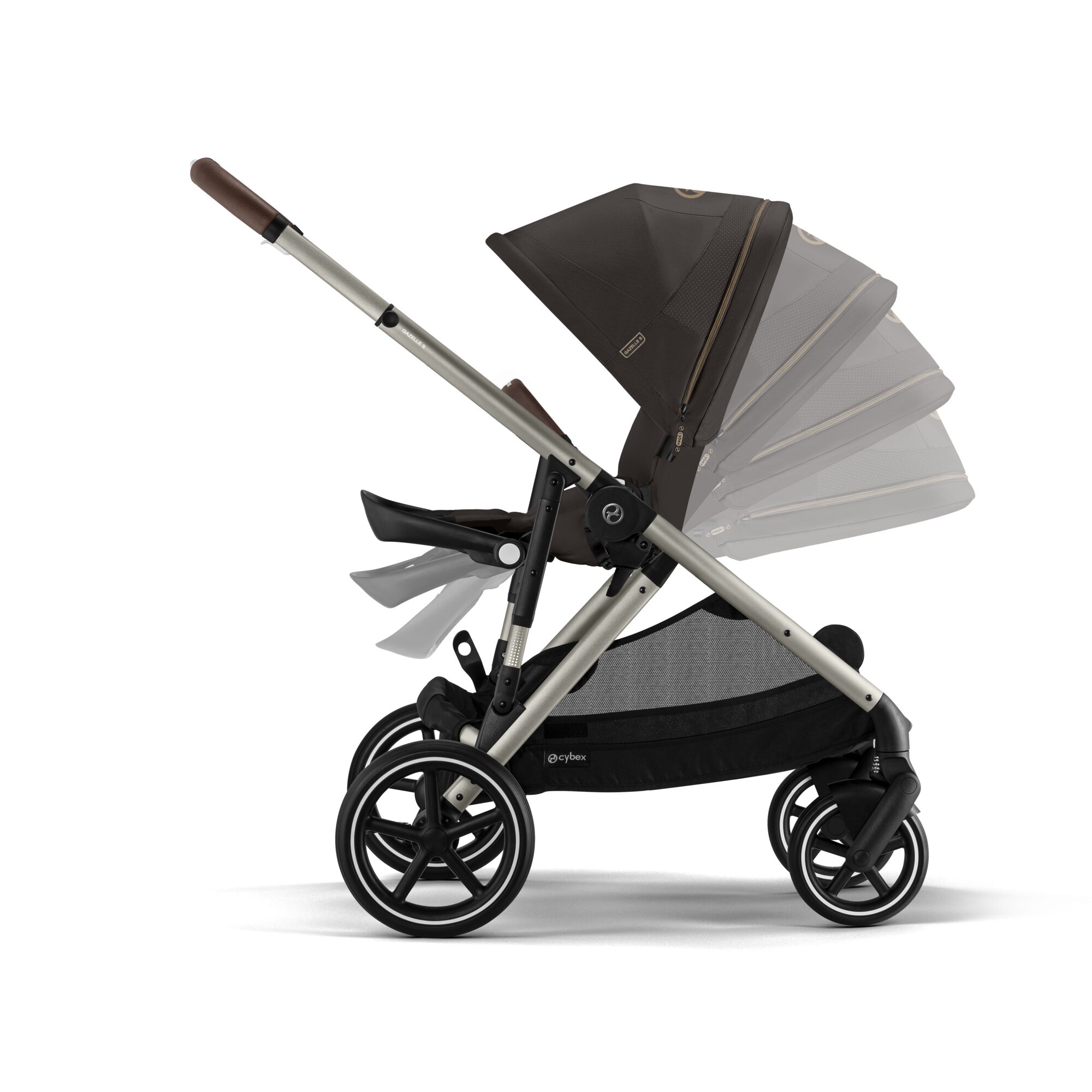 Poussette Cybex Gazelle S TPE Chocolate Brown – Image 4