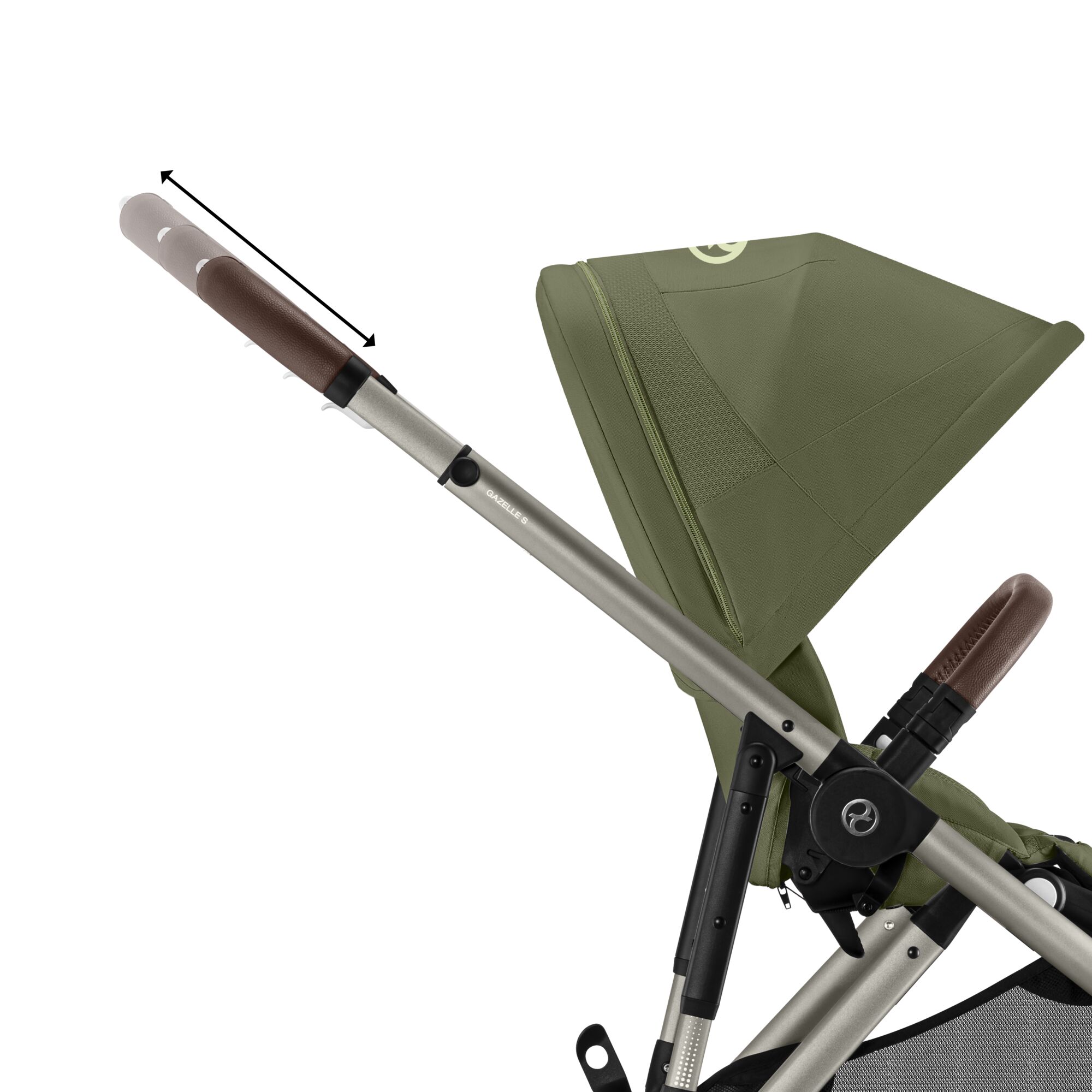 Poussette Cybex Gazelle S TPE Chocolate Brown – Image 15