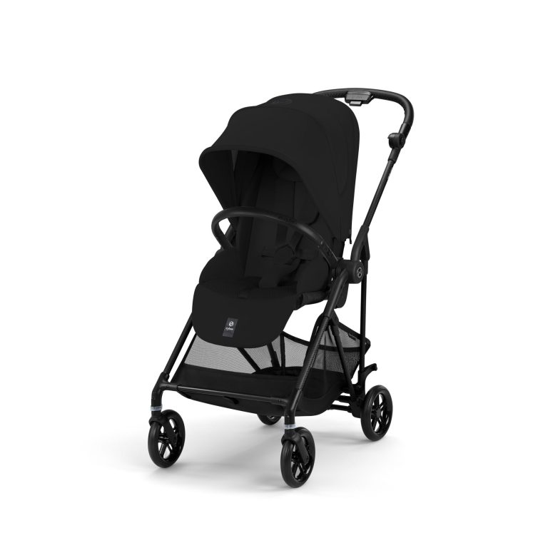 Poussette-Cybex-Melio-Carbon-Magic-Black