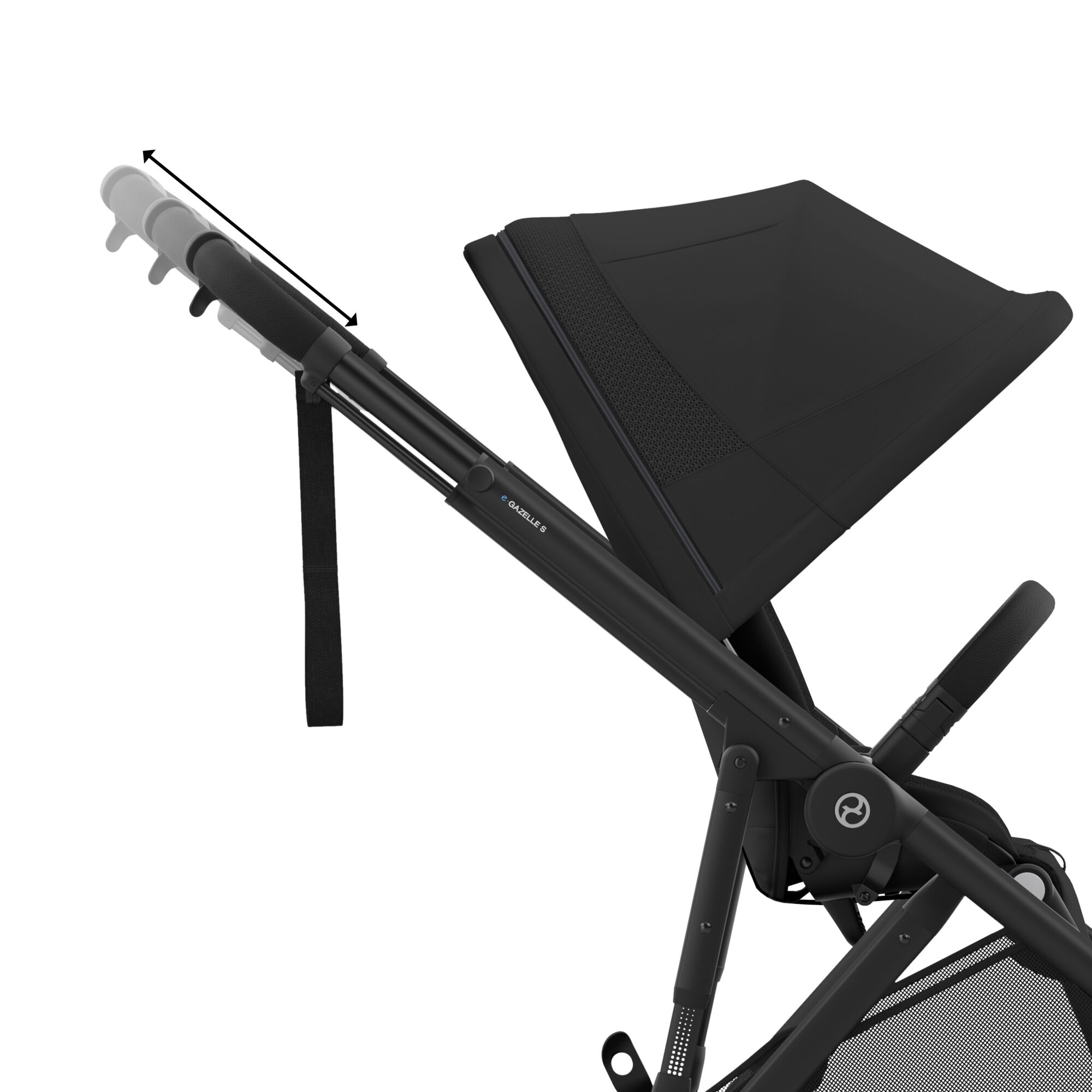 Poussette Cybex e-Gazelle S BLK Moon Black – Image 2