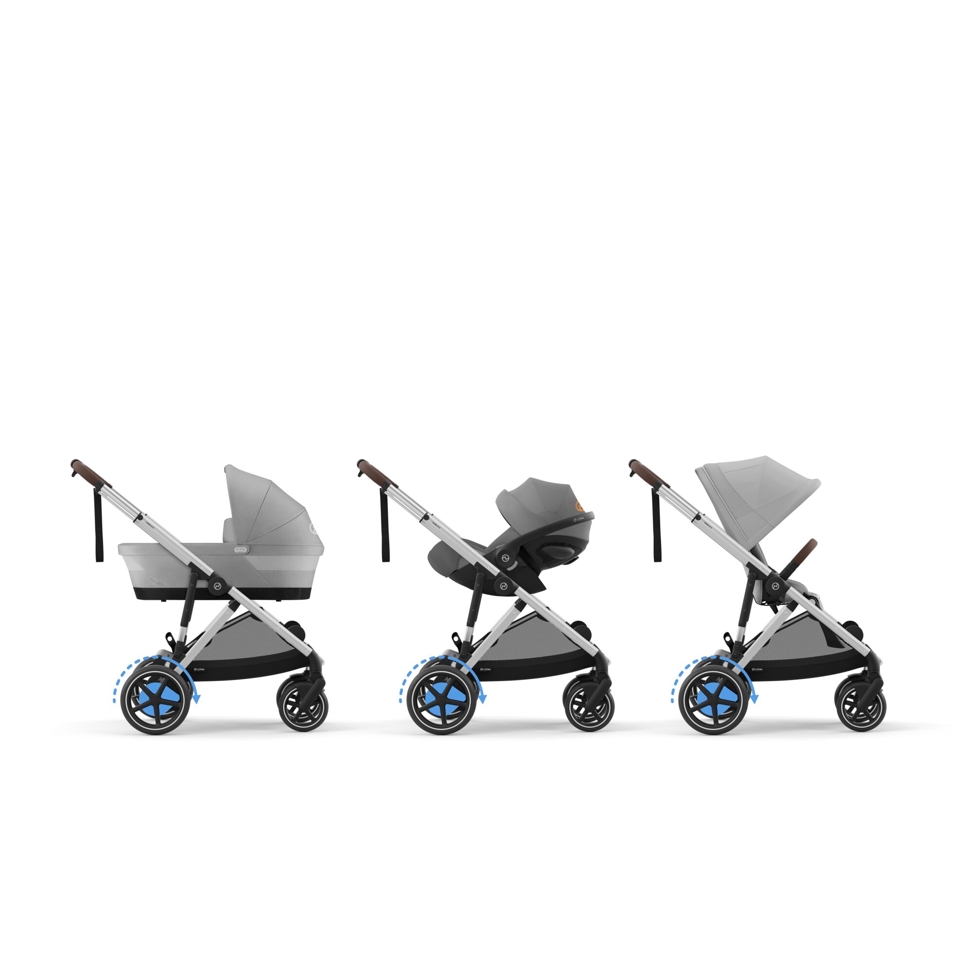Poussette Cybex e-Gazelle S SLV Stone Grey – Image 6
