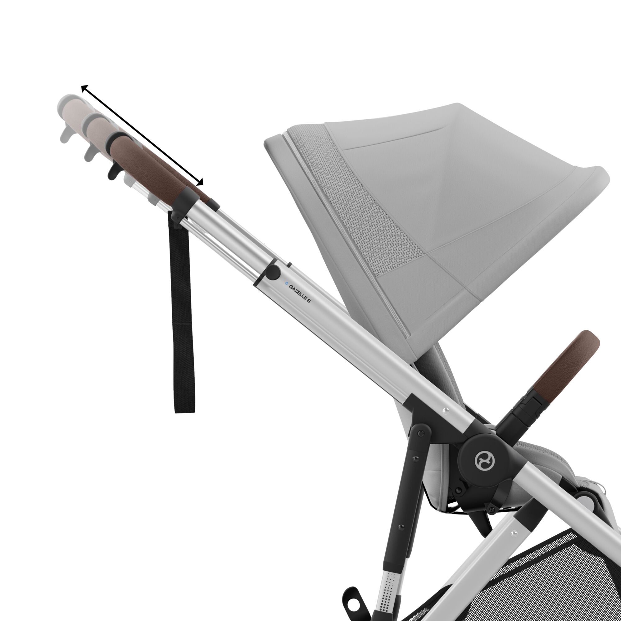 Poussette Cybex e-Gazelle S SLV Stone Grey – Image 2