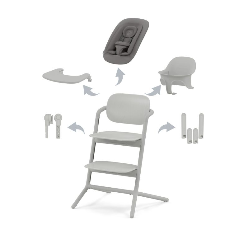 Set-chaise-Cybex-Lemo-4en1-Suede-Grey