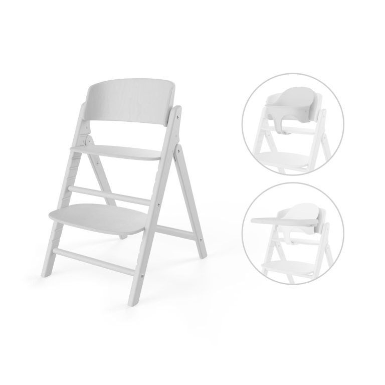 Set-chaise-haute-Cybex-Click-Fold-3en1-All-White
