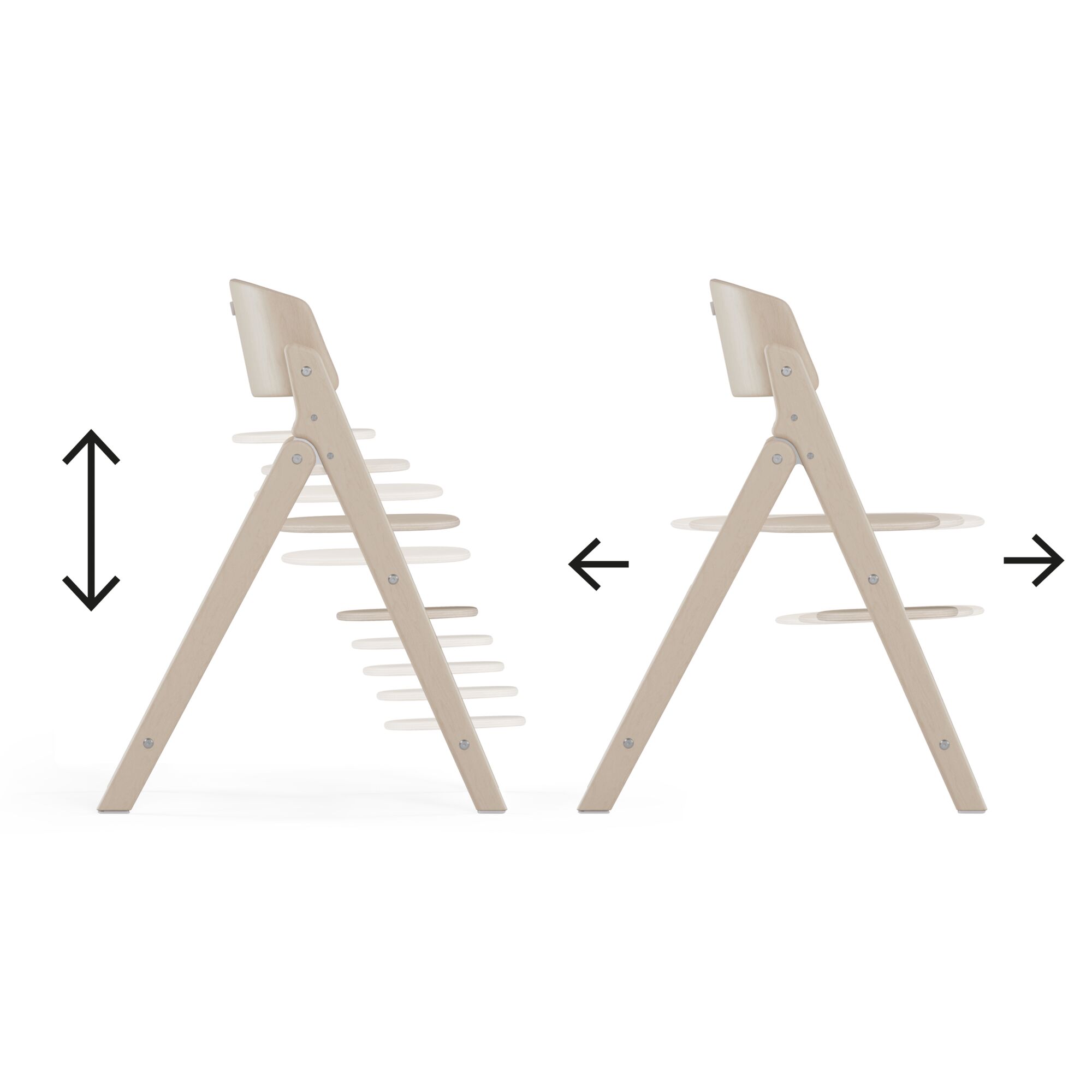 Set chaise haute Cybex Click & Fold 4-en-1 Stone Blue – Image 3