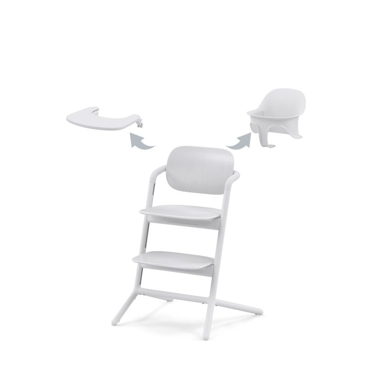 Set-chaise-haute-Cybex-Lemo-All-White