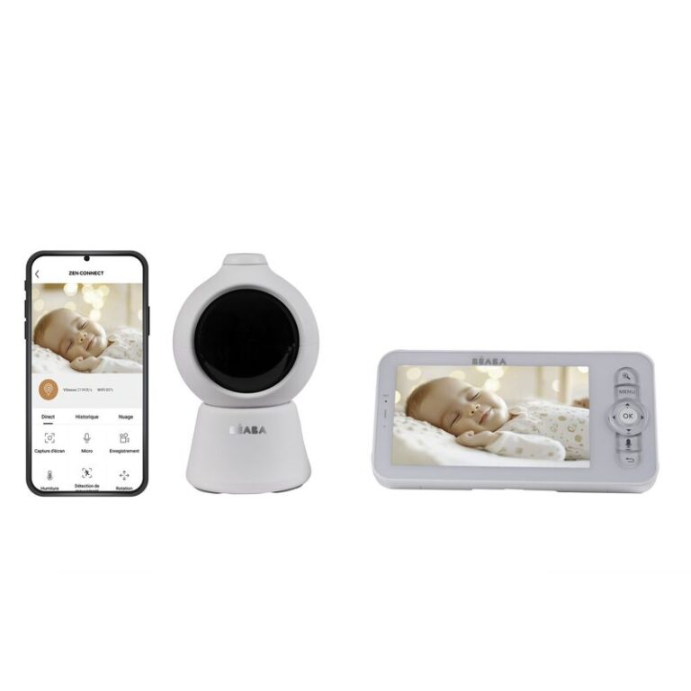 Babyphone Vidéo Béaba Zen Smart AI Blanc
