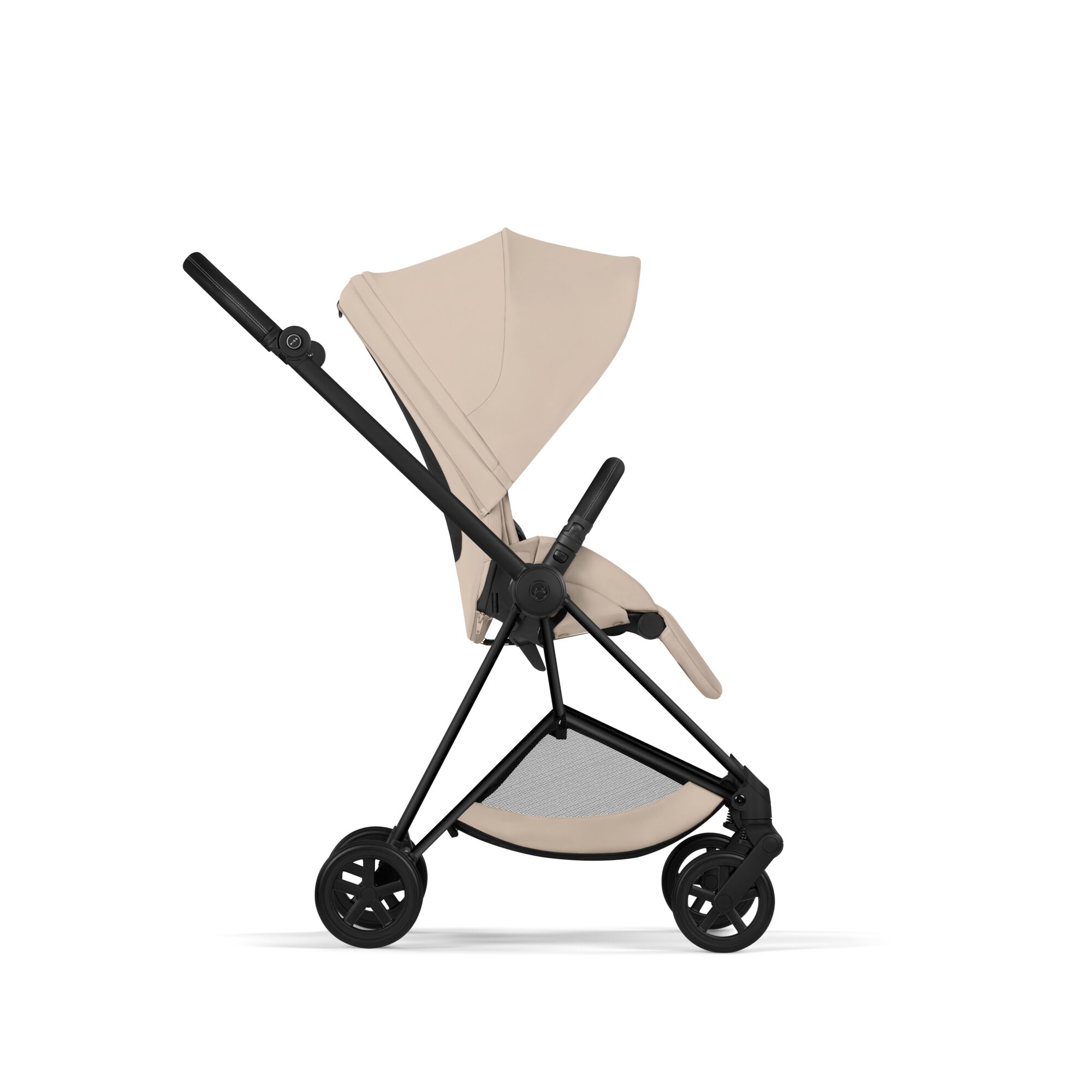 Poussette Cybex Mios Comfort avec nacelle Matt Black/Cozy Beige – Image 3