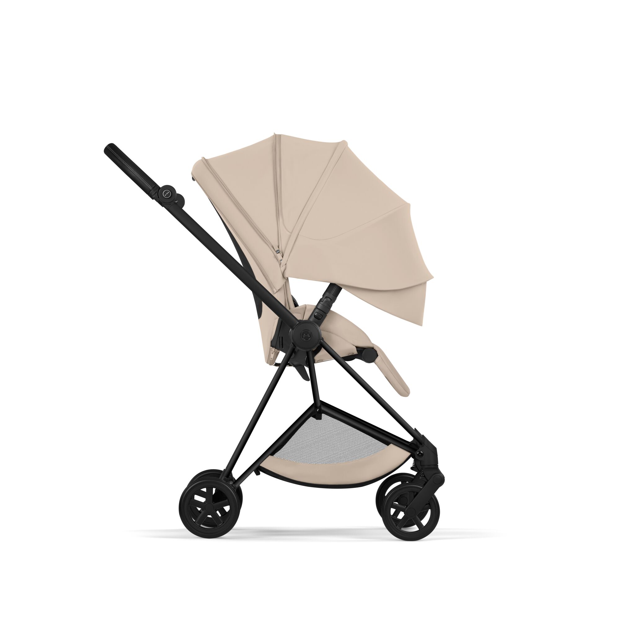Poussette Cybex Mios Comfort avec nacelle Matt Black/Cozy Beige – Image 2
