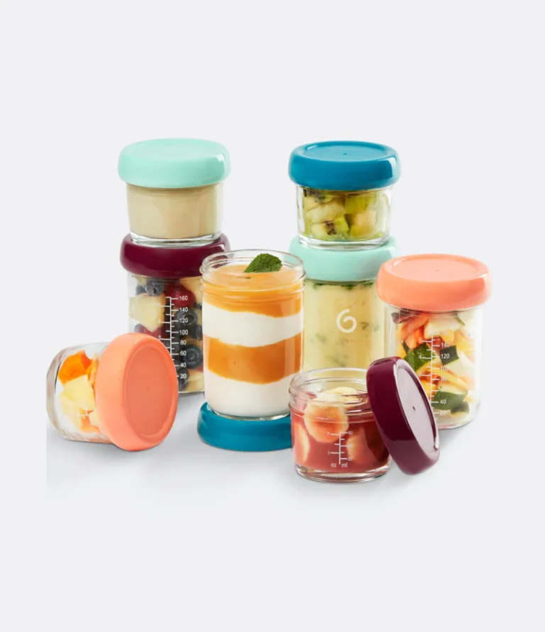 Lot De 8 Babybols En Verre + Livret Recettes Bio