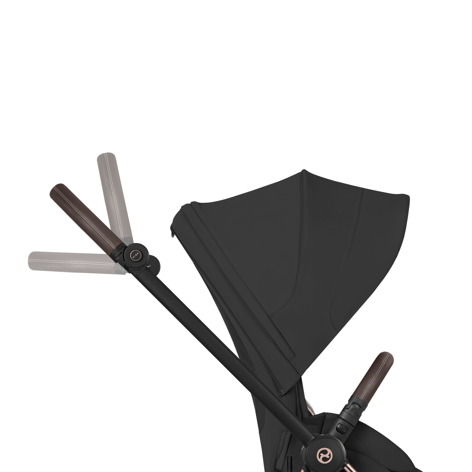 Poussette Cybex Mios Comfort avec nacelle Matt Black/Sepia Black – Image 3