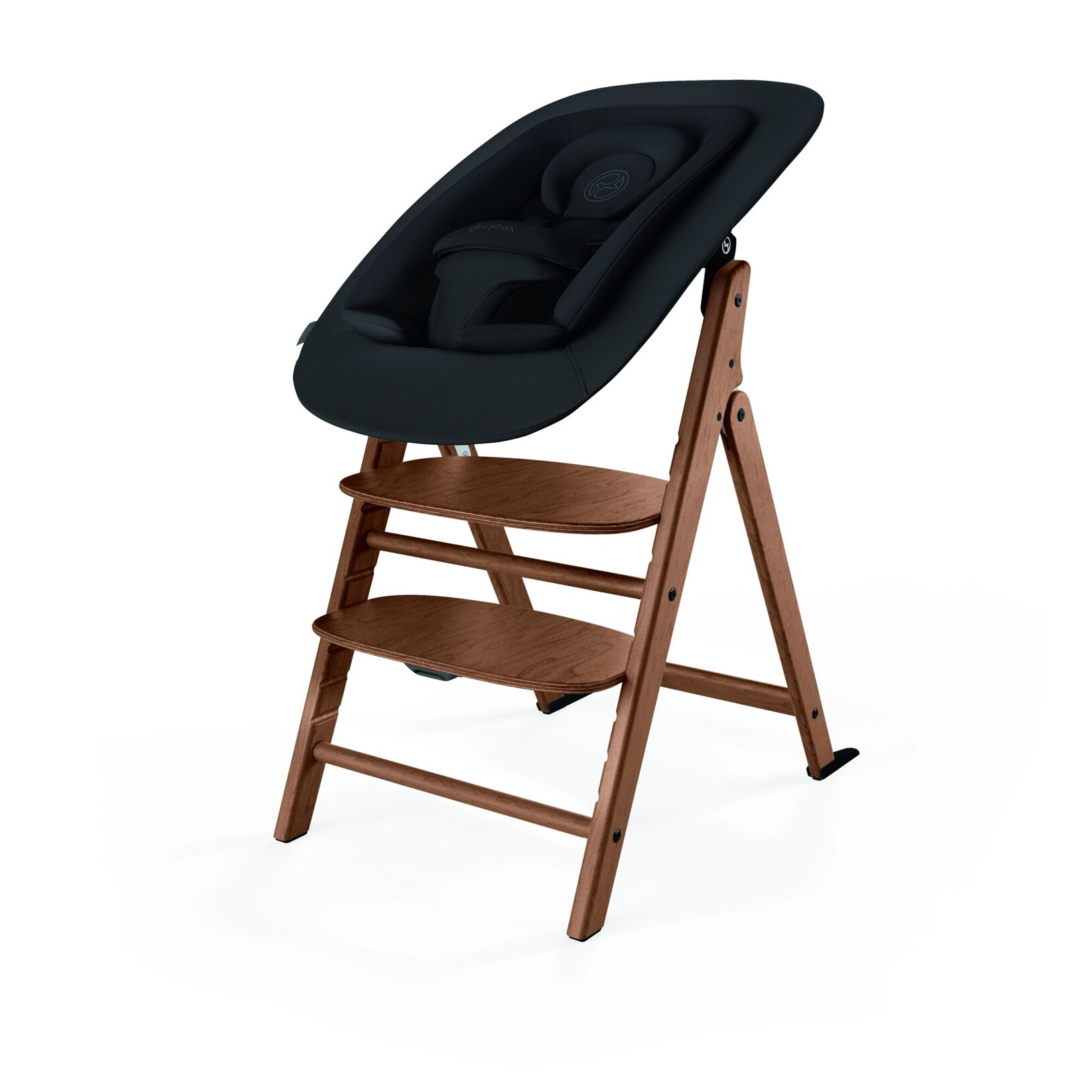 Set chaise haute Cybex Click & Fold 4-en-1 All Natural Dark – Image 2