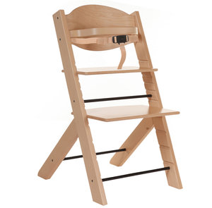 Chaise haute Treppy bois naturel