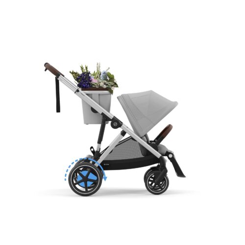 Poussette Cybex e-Gazelle S SLV Stone Grey