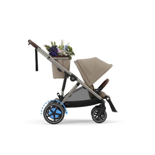 Poussette Cybex e-Gazelle S TPE Almond Beige