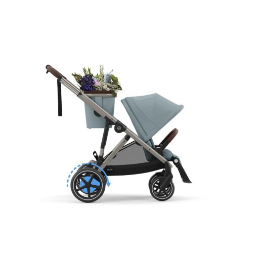 Poussette Cybex e-Gazelle S TPE Stormy Blue